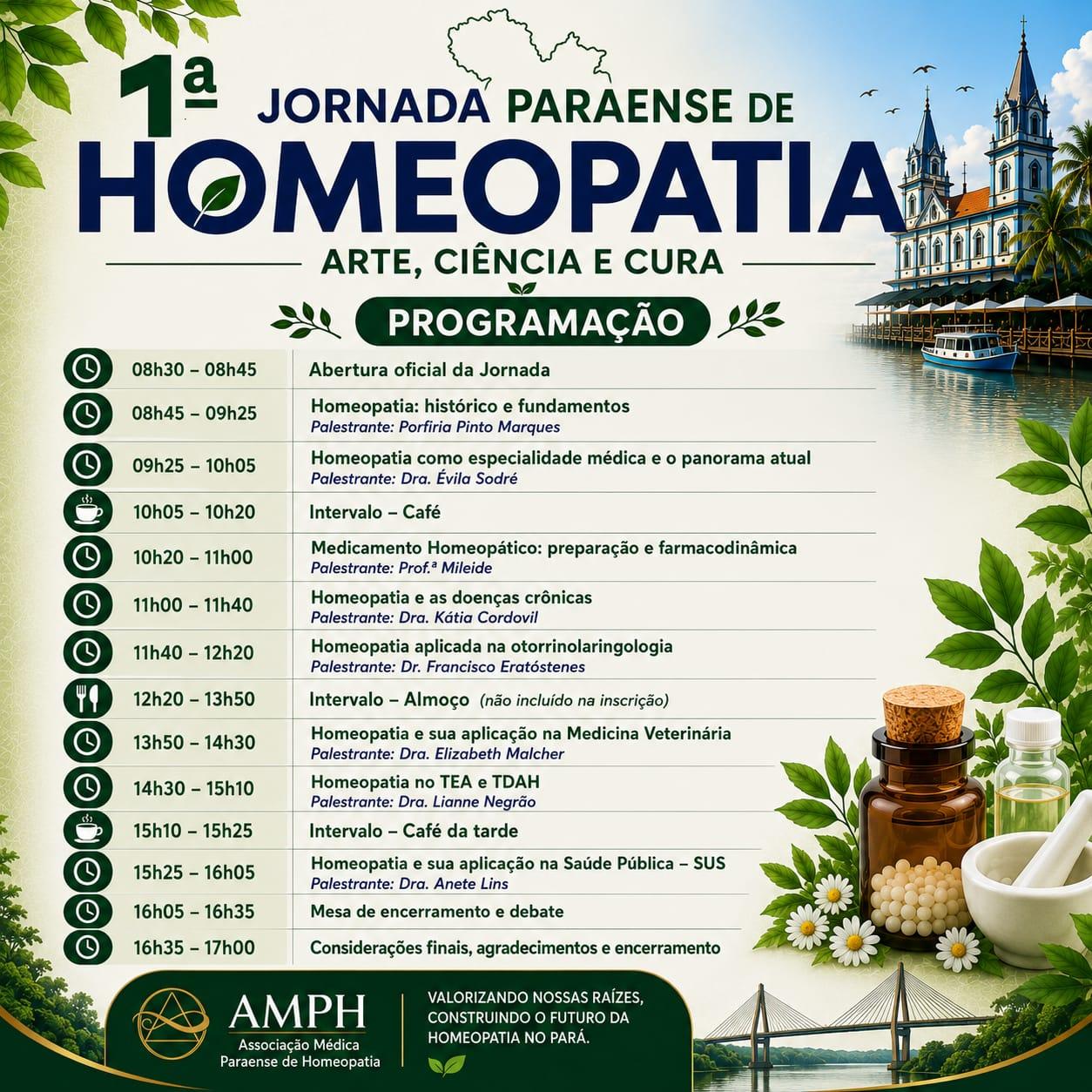 Primeira Jornada Paraense de Homeopatia reúne profissionais e estudantes em Belém